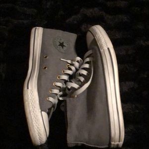 Gray Mid Top Chuck Taylor’s
